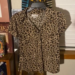 Cheetah Print Blouse | Van Heusen